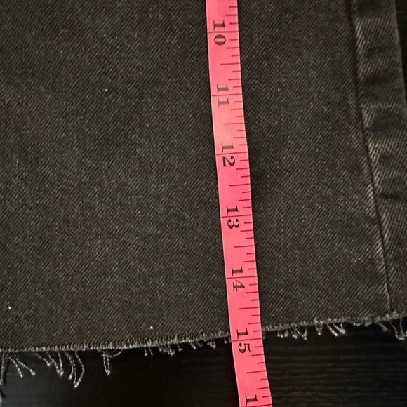 Zara Black Frayed Hem Mini Skirt - Picture 4 of 7